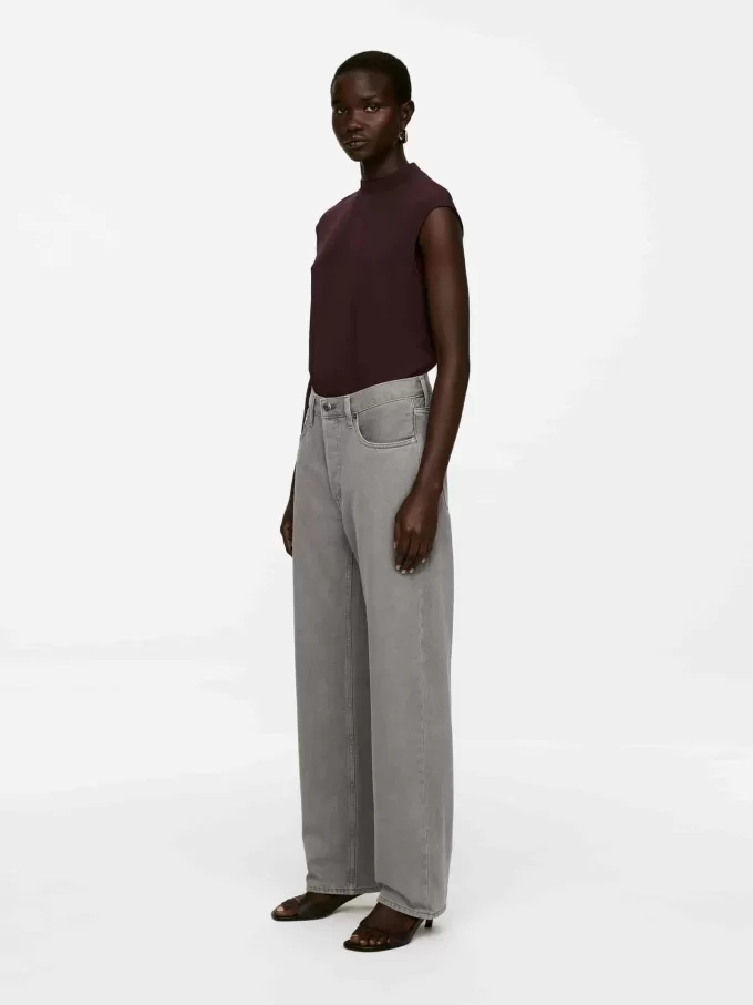 Ärmelloses Oberteil mit Stehkragen