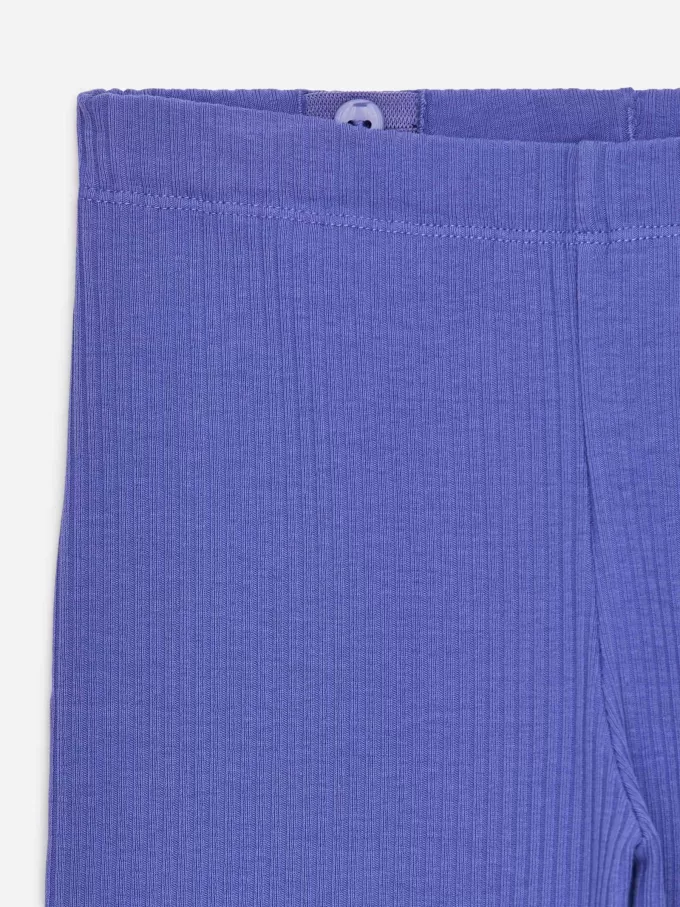 Ausgestellte Ripp-Leggings