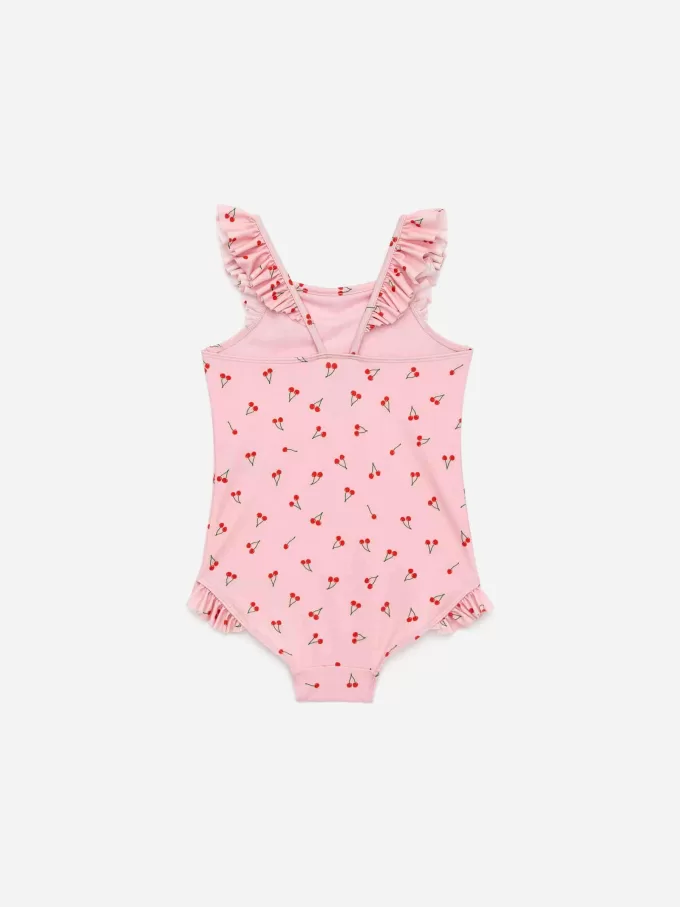 Badeanzug mit Rüschendetail