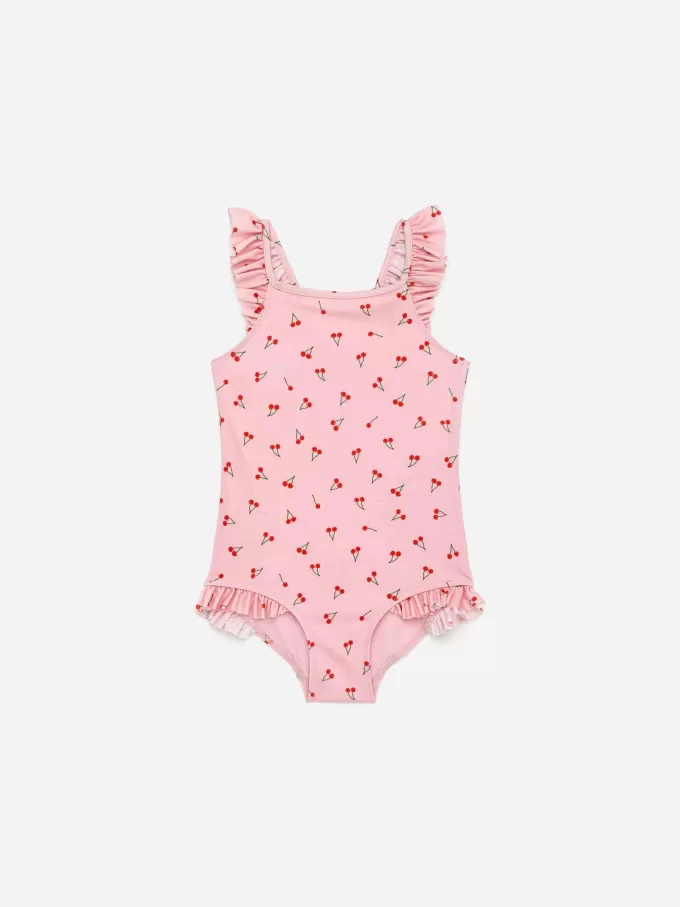 Badeanzug mit Rüschendetail