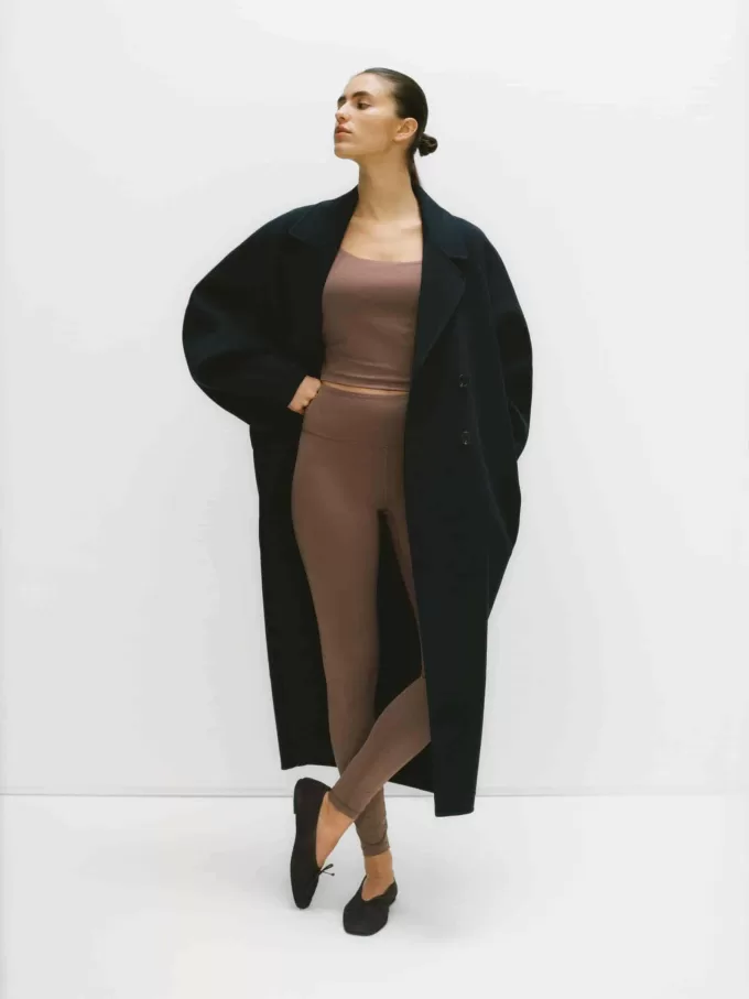 Übergroßer Mantel aus Wollmischung