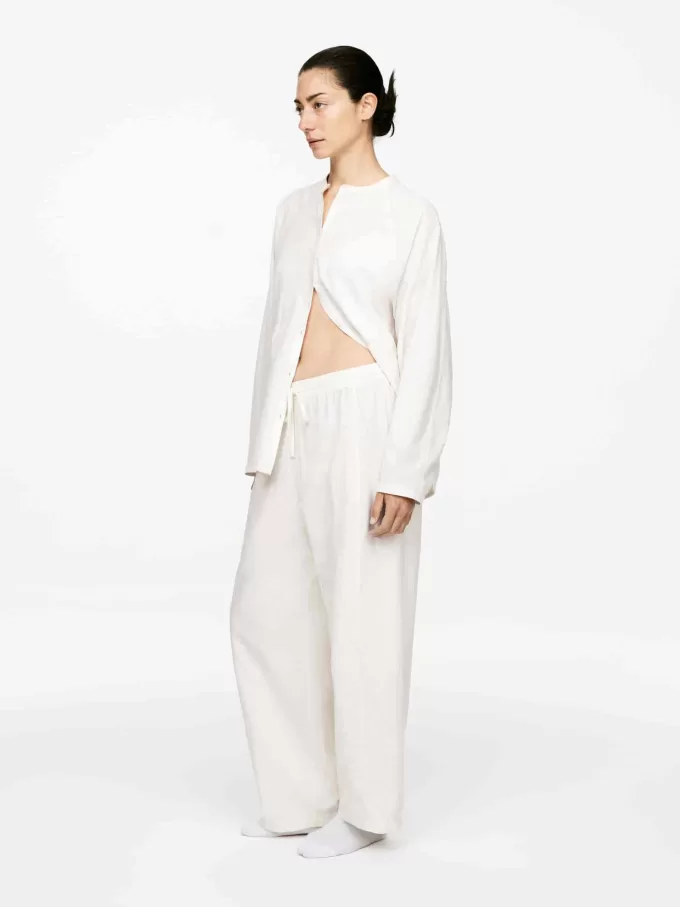 Baumwoll-Leinen-Hose