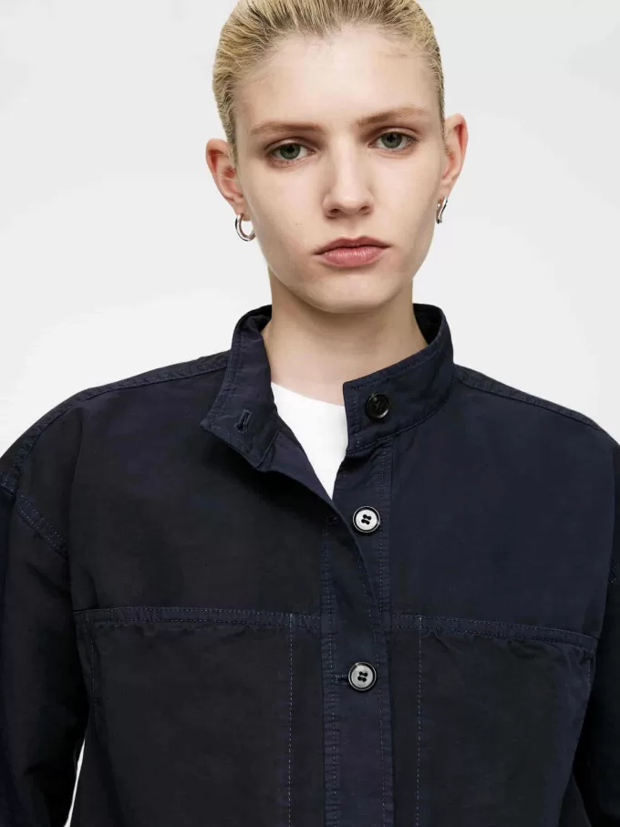 Baumwoll-Leinen-Overshirt Baumwoll-Leinen-Overshirt