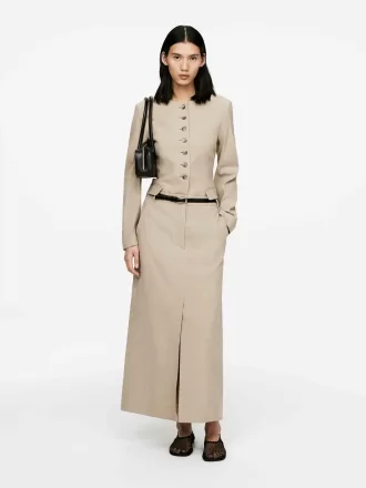 Baumwoll-Leinen-Rock