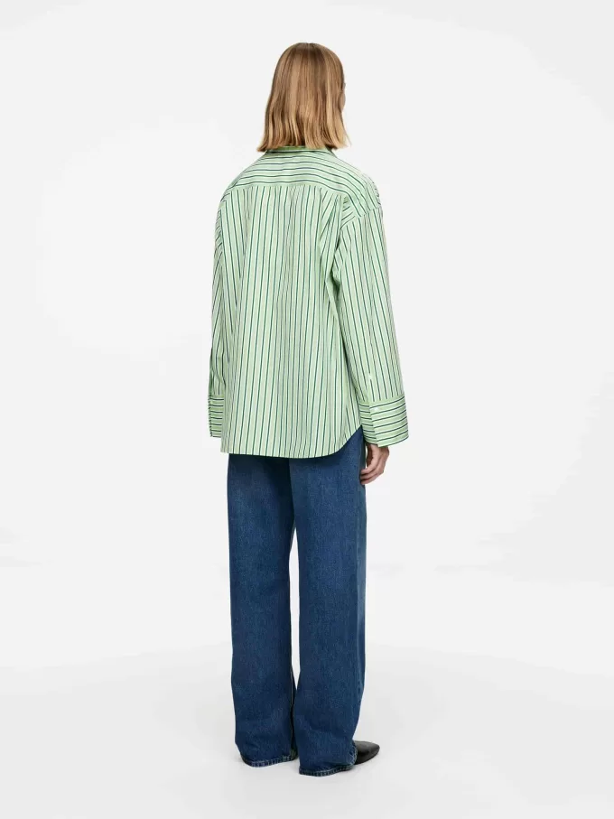 Baumwollhemd mit weiten Ärmeln