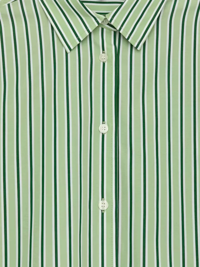 Baumwollhemd mit weiten Ärmeln