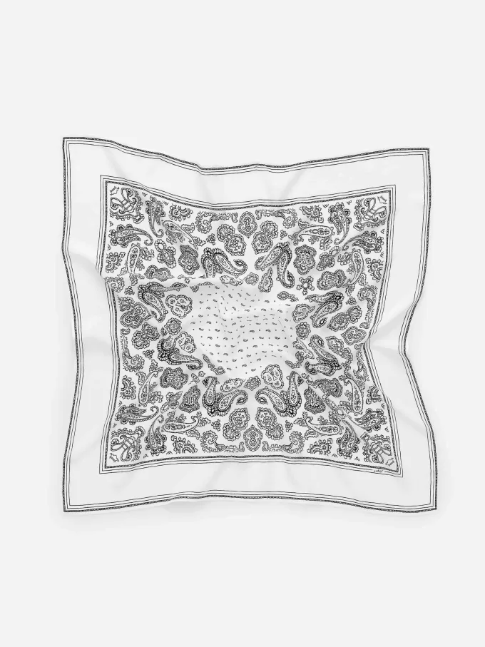 Bedruckter Seidenschal