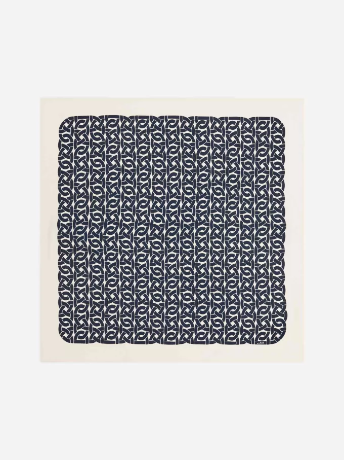 Bedruckter Seidenschal