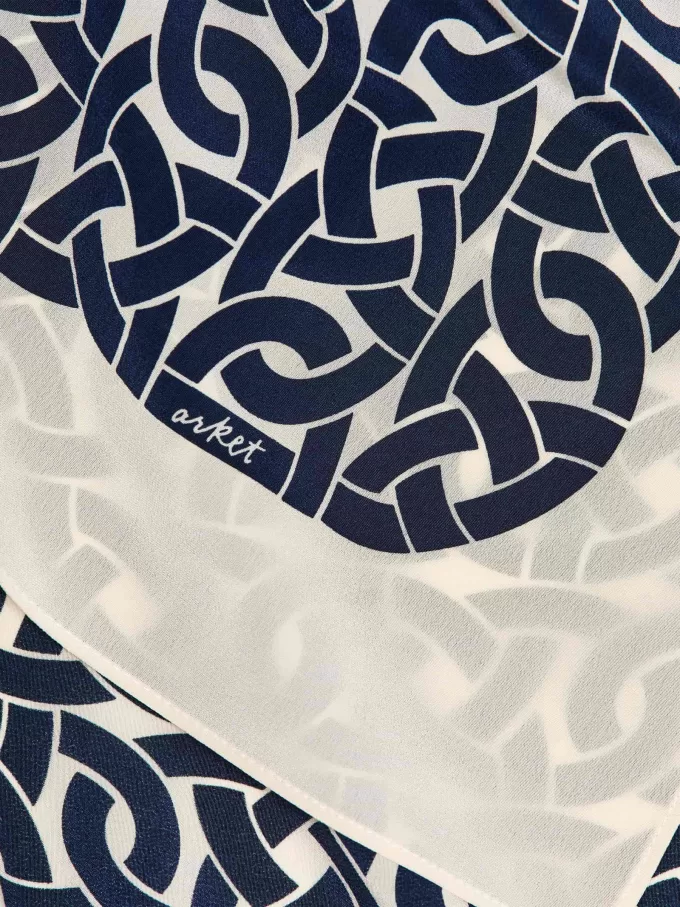 Bedruckter Seidenschal