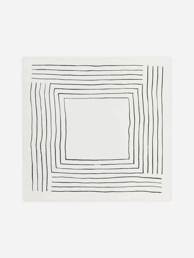 Bedruckter Seidenschal