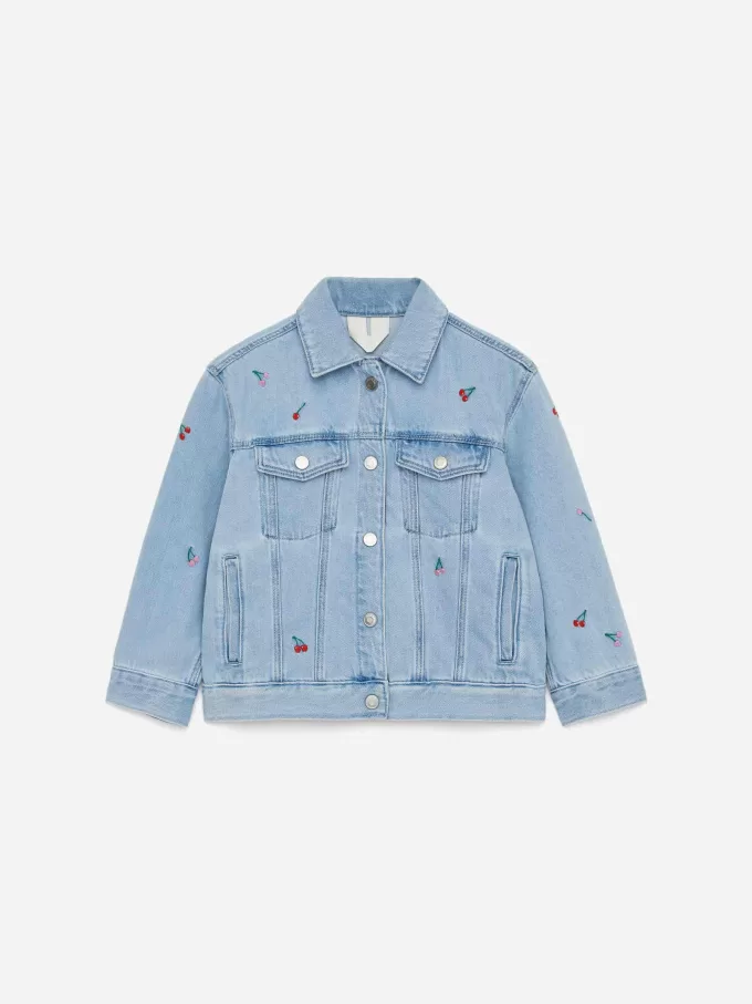 Bestickte Jeansjacke Bestickte Jeansjacke