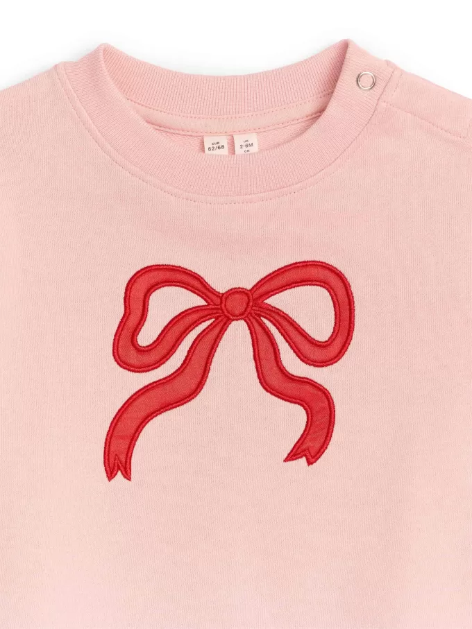 Besticktes Baumwoll-Sweatshirt