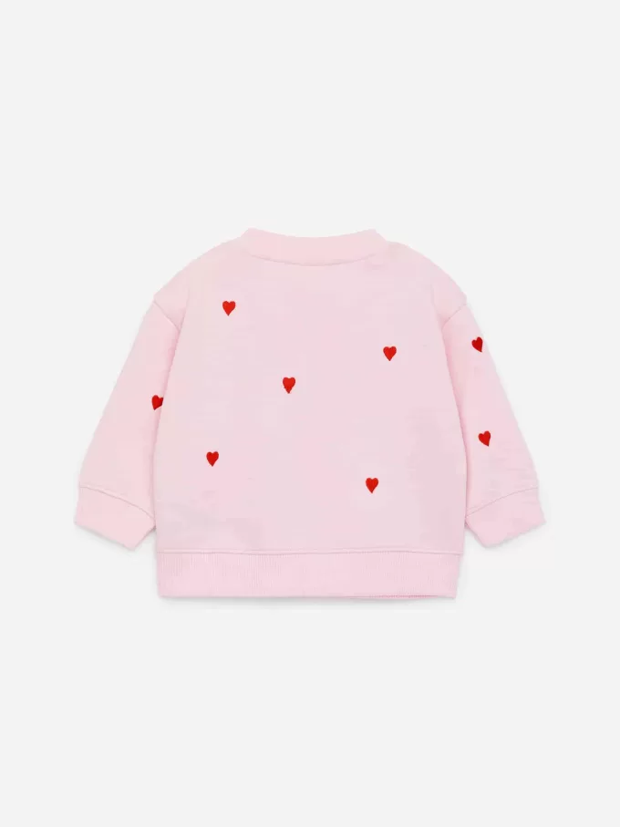 Besticktes Baumwoll-Sweatshirt