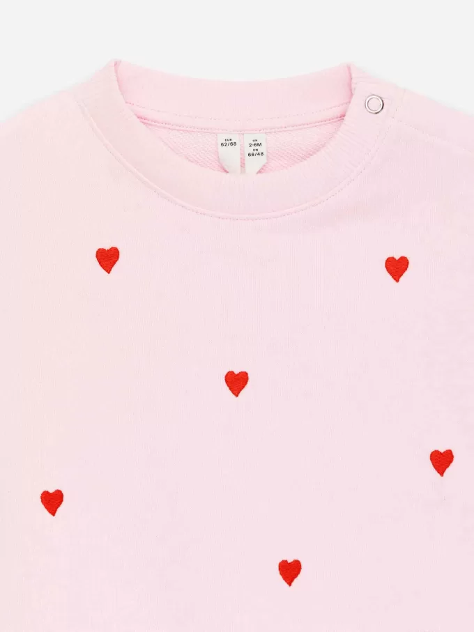 Besticktes Baumwoll-Sweatshirt