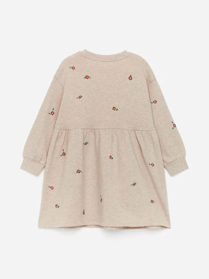 Besticktes Sweatshirt-Kleid Besticktes Sweatshirt-Kleid