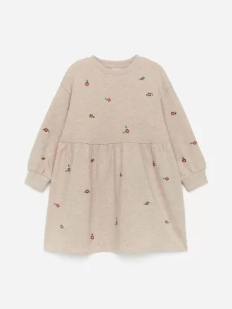 Besticktes Sweatshirt-Kleid