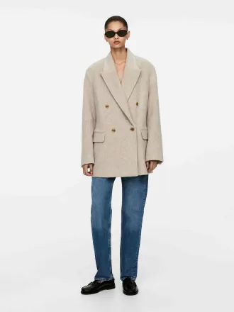 Blazer aus gebürsteter Wolle