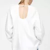 Bluse mit U-Ausschnitt hinten Bluse mit U-Ausschnitt hinten
