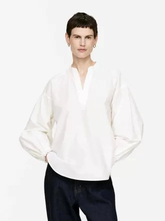 Bluse mit voluminösen Ärmeln