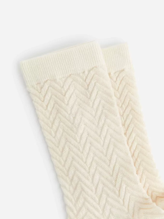Chevron-Socken aus Baumwolle Chevron-Socken aus Baumwolle
