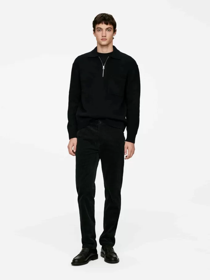 Cord-Chinos mit gerader Passform