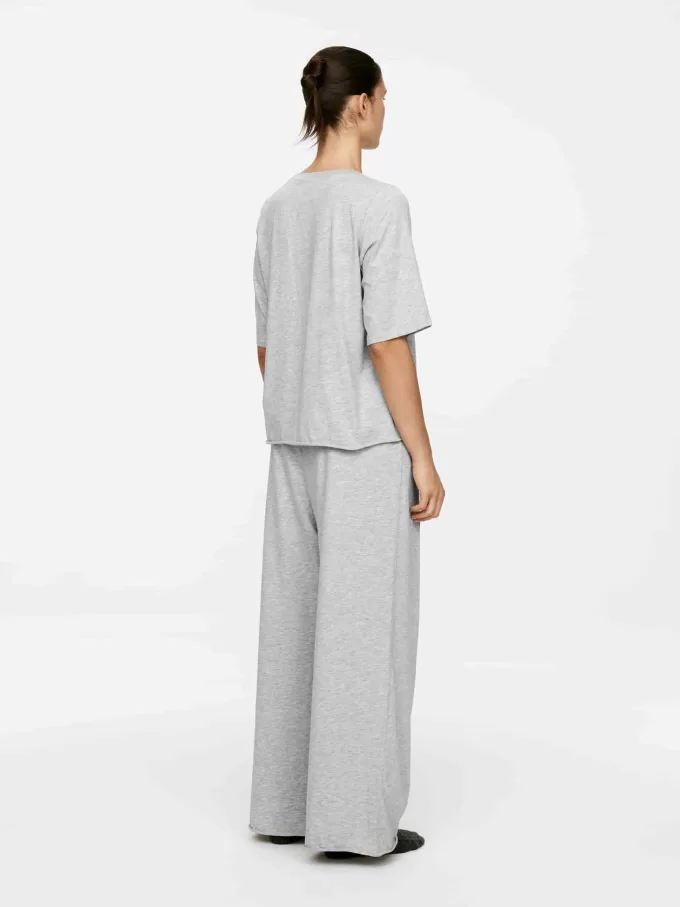 Drapiertes Baumwoll-T-Shirt