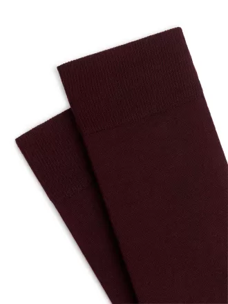 Einfarbige Socken aus merzerisierter Baumwolle Burgund 640437042002 1 330x440 - Einfarbige Socken aus merzerisierter Baumwolle