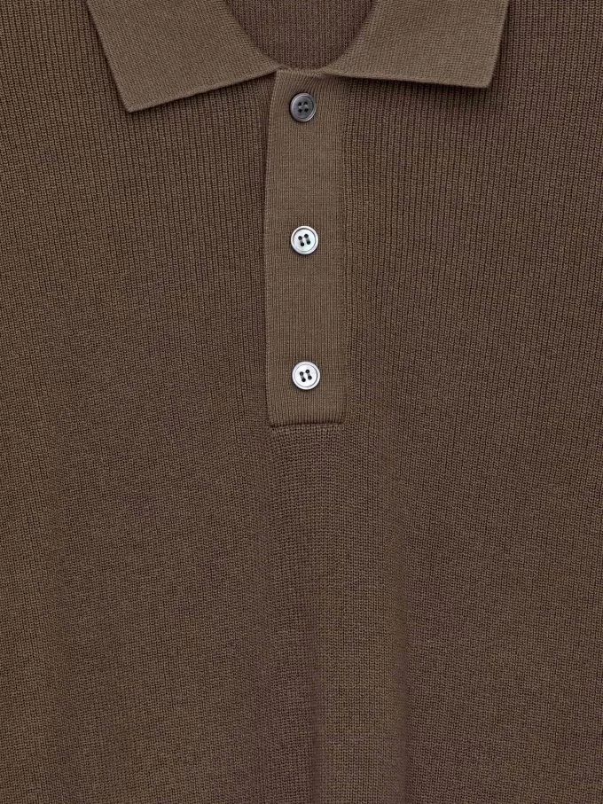 Feinstrick-Poloshirt