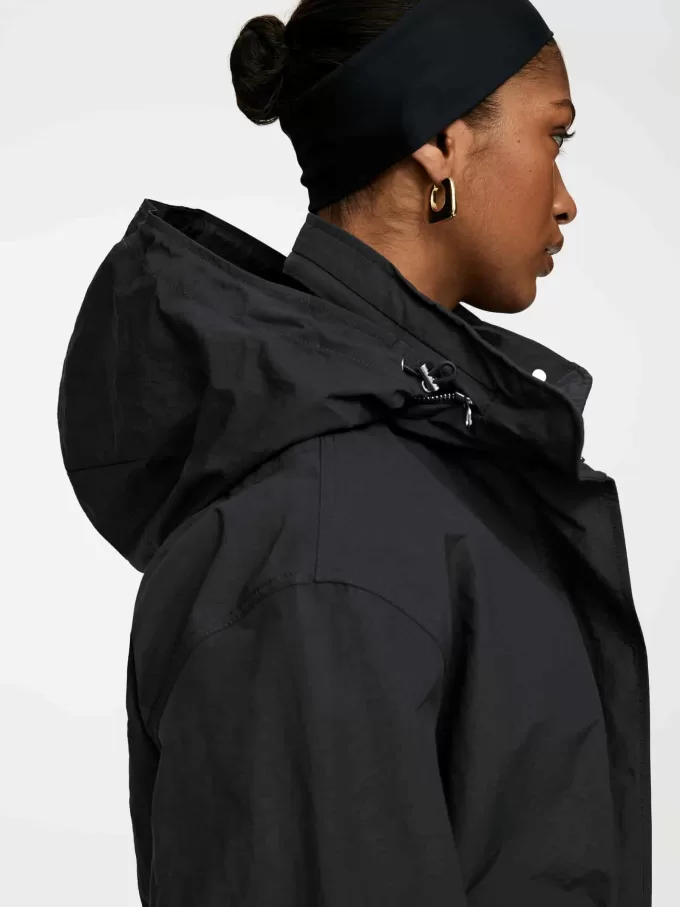 Fischschwanzparka aus Nylon