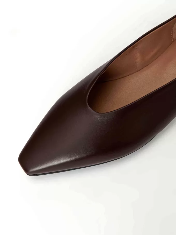 Flache Lederschuhe