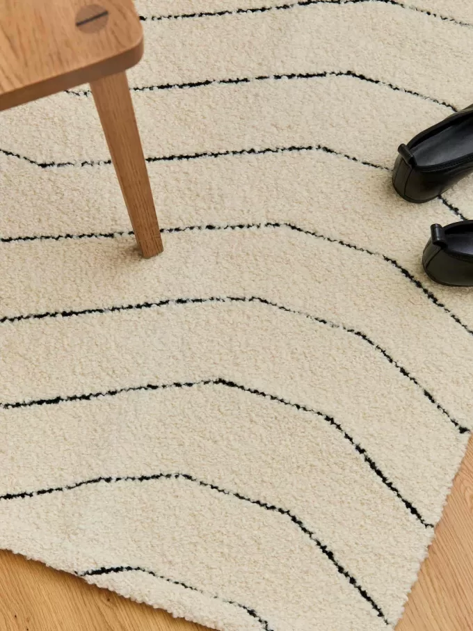 Flurteppich aus Wolle und Baumwolle