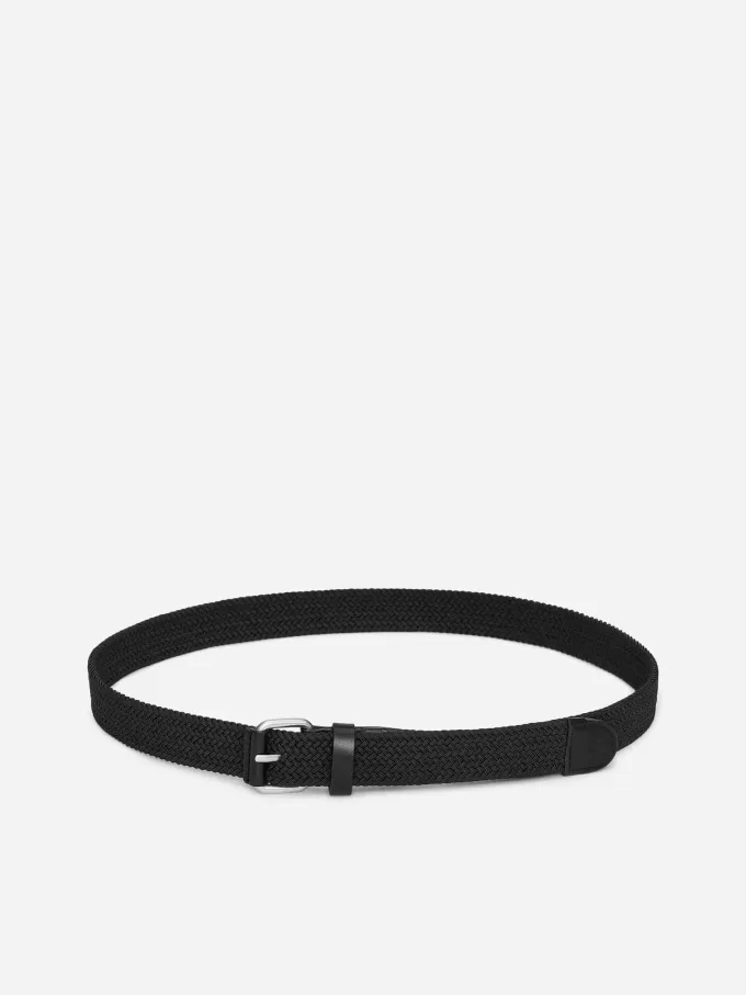 Geflochtener Gürtel mit Lederbesatz Geflochtener Gürtel mit Lederbesatz