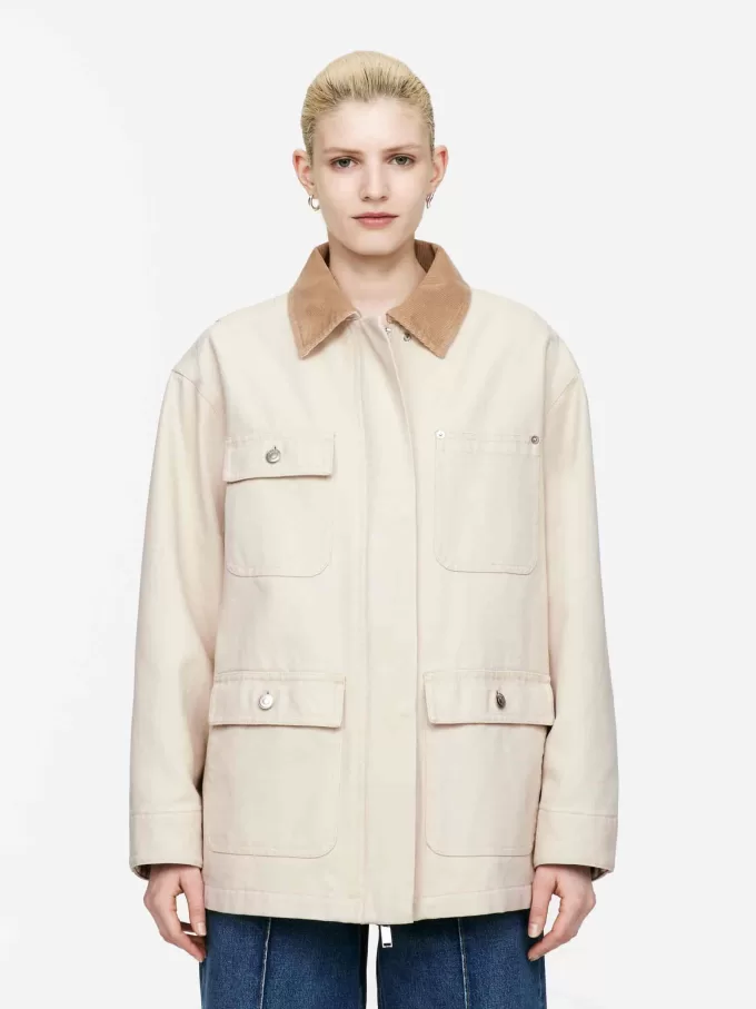 Gefütterte Canvas-Jacke