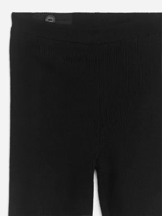Gerippte Leggings aus Wollmischung