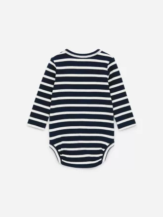 Gerippter Langarm-Body