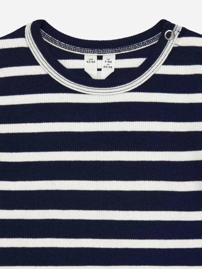 Gerippter Langarm-Body