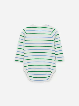 Gerippter Langarm-Body