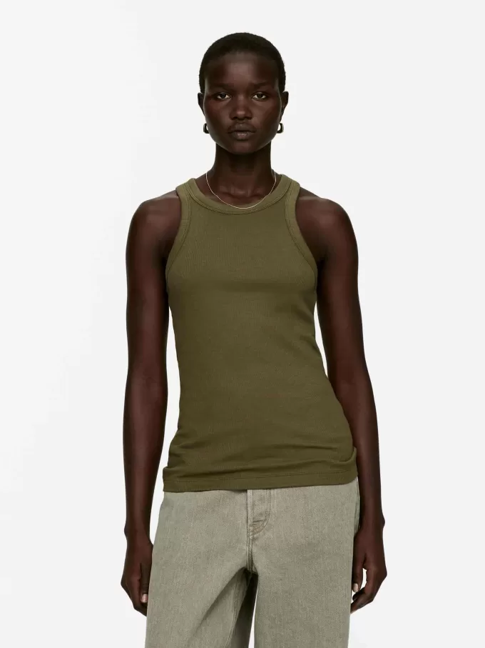 Geripptes Racer-Tanktop