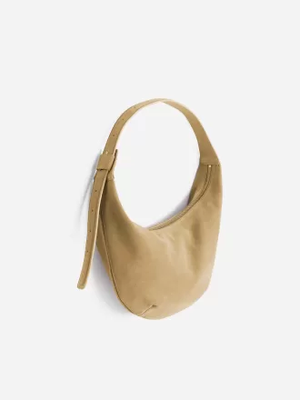 Geschwungene Wildledertasche