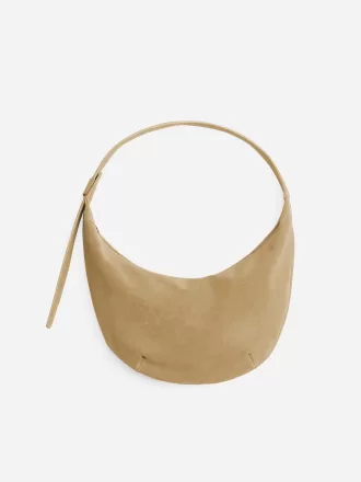 Geschwungene Wildledertasche