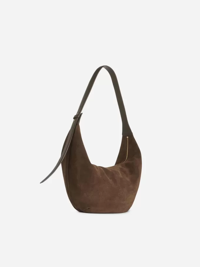 Geschwungene Wildledertasche Geschwungene Wildledertasche