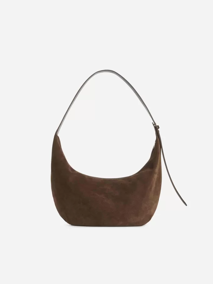 Geschwungene Wildledertasche Geschwungene Wildledertasche