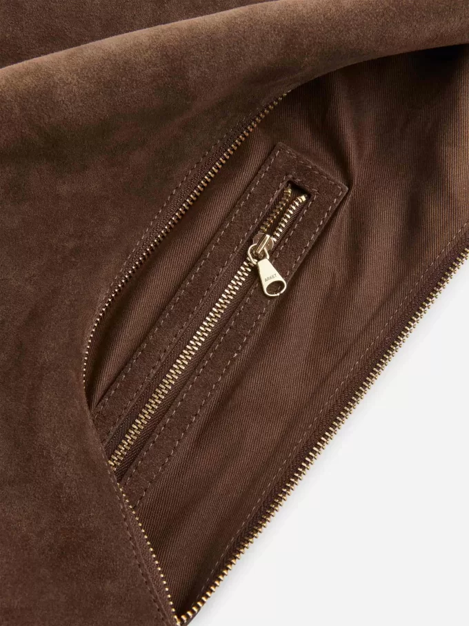 Geschwungene Wildledertasche Geschwungene Wildledertasche