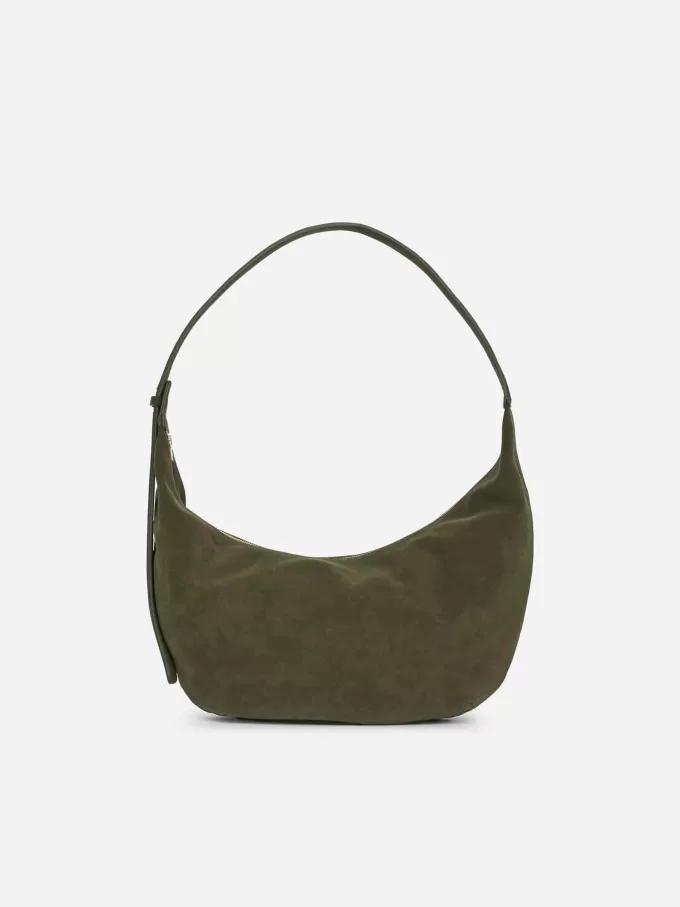 Geschwungene Wildledertasche Geschwungene Wildledertasche