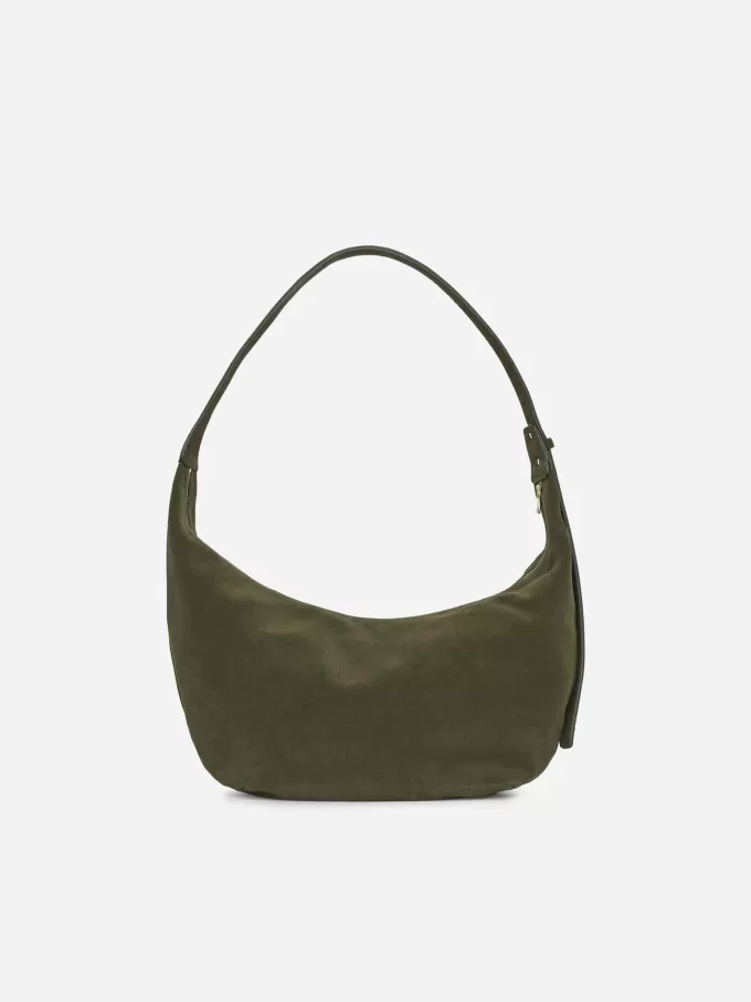 Geschwungene Wildledertasche Geschwungene Wildledertasche