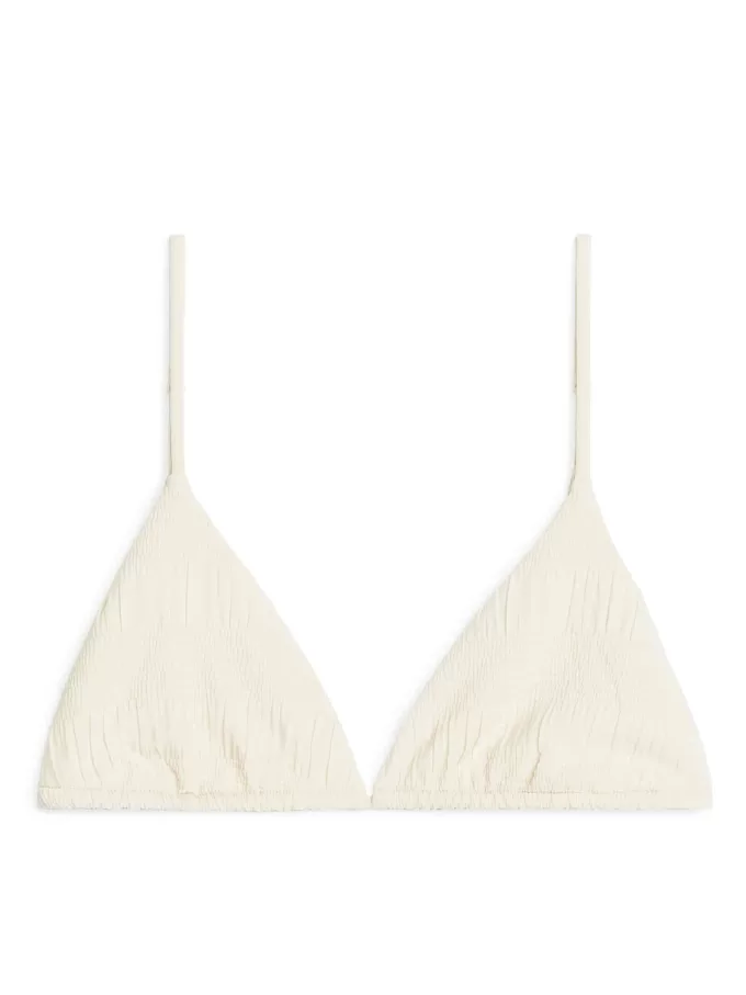 Gesmoktes Bikinioberteil