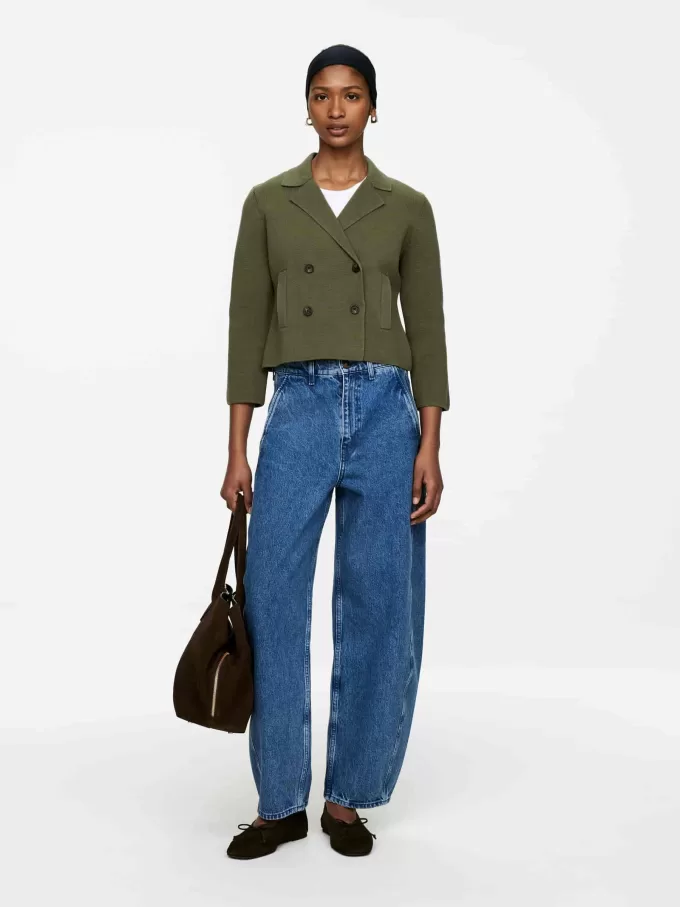 Gestrickte Baumwolljacke