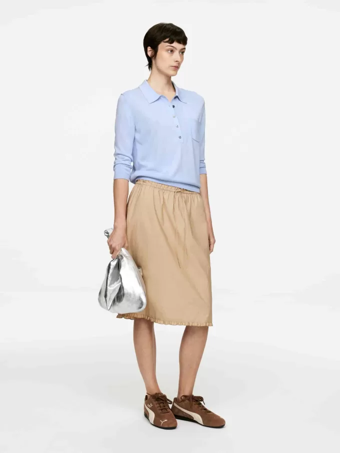 Gestricktes Poloshirt