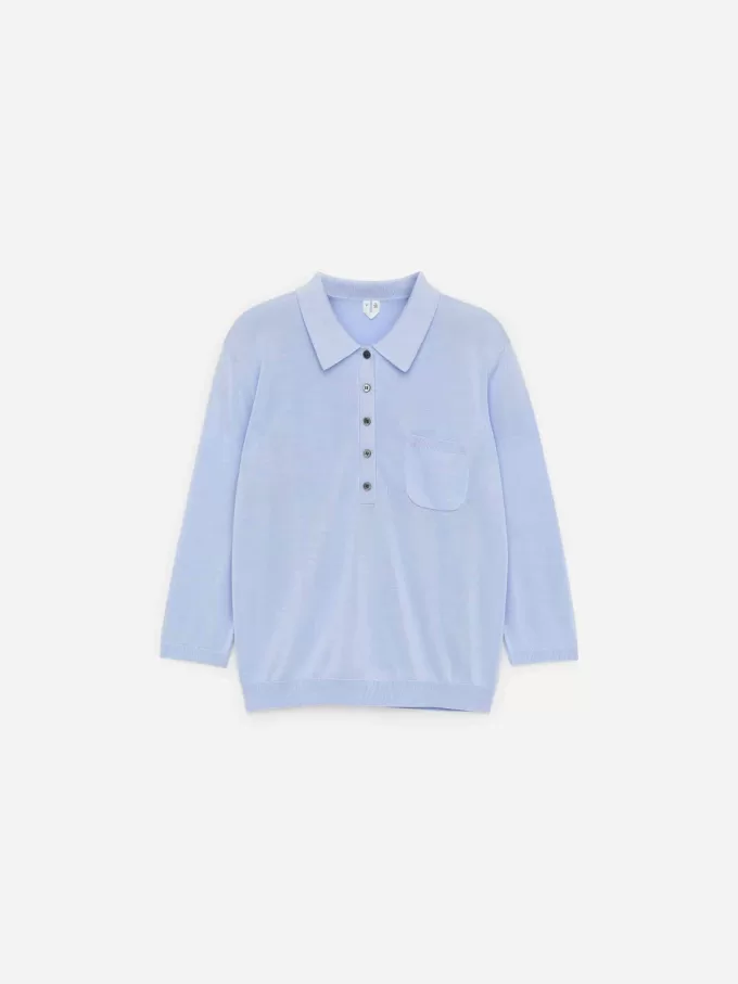 Gestricktes Poloshirt