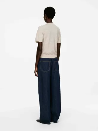 Gestricktes T-Shirt aus Merinowolle